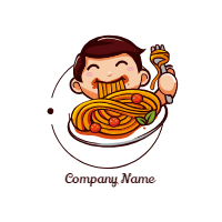 Collection of cute logos for food industry 3 design template for print-on-demand
