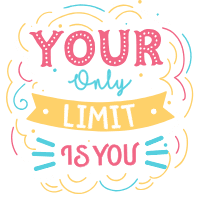 Purple lettering and quote design design template for print-on-demand