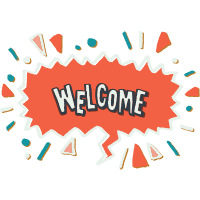 Welcome lettering design design template for print-on-demand