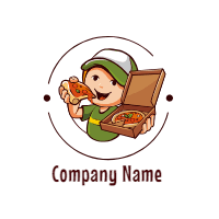 Collection of cute logos for food industry 1 design template for print-on-demand