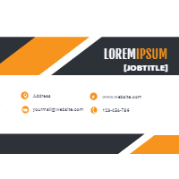 Corporate card in modern style design template for print-on-demand