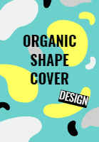 Cover template collection with organic shape2 design template for print-on-demand