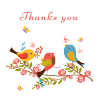 Thank you design template for print-on-demand