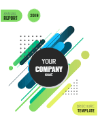 Modern anual report brochure template design template for print-on-demand