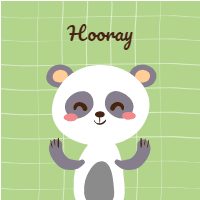 Set of nice animal cards with messages 5 design template for print-on-demand