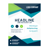 Business brochure template with space for text 1 design template for print-on-demand