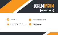 Corporate card in modern style design template for print-on-demand