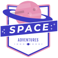 Space elements stickers 1 design template for print-on-demand