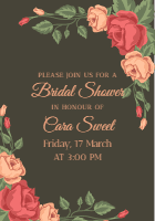 Bridal-shower-invitation-with-roses design template for print-on-demand