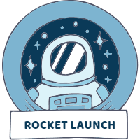 Space elements stickers 4 design template for print-on-demand