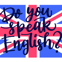 Creative do you speak english background design template for print-on-demand