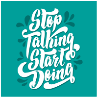 Lettering background with inspirational message and ornaments design template for print-on-demand