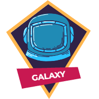 Colorful hand drawn space badge collection 3 design template for print-on-demand