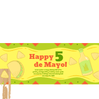 Set of cinco mayo banners with traditional elements 1 design template for print-on-demand