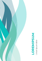 Cover template with natural shapes 2 design template for print-on-demand
