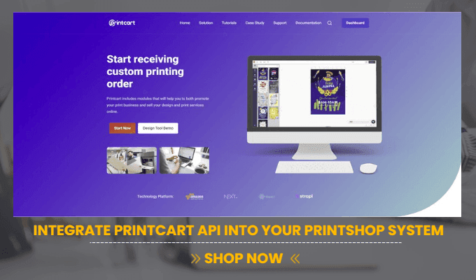 Integration Printcart System into Your Printshop Store