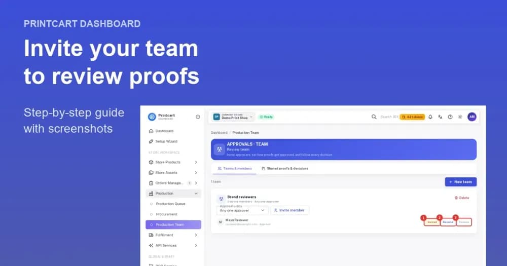 Cover: Invite Your Team to Review Print Proofs in the Printcart Dashboard