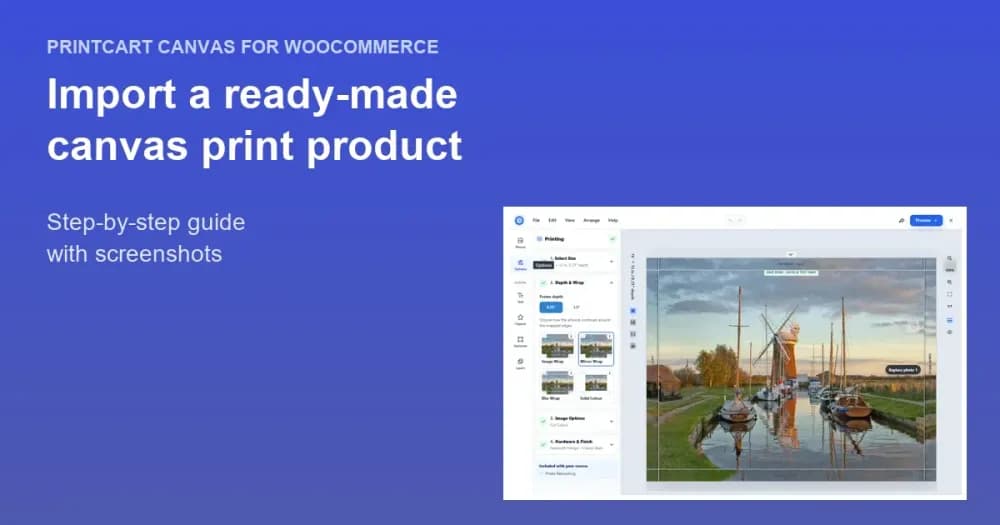 Cover: Import a Ready-Made Canvas Print Product from the Template Library