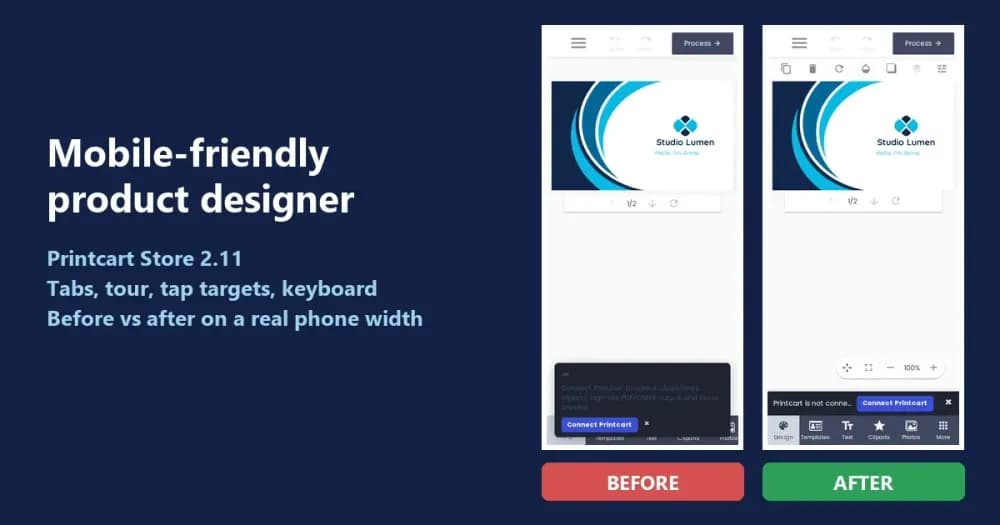 Printcart mobile designer cover