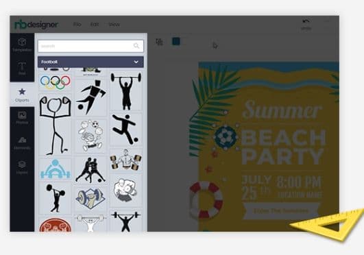 Add clipart to a design