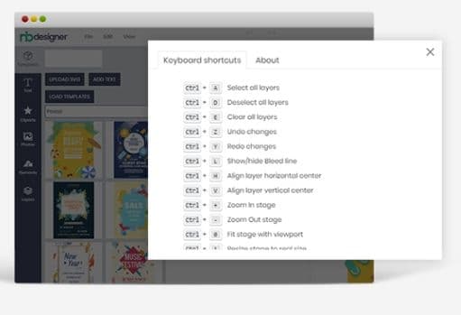 Speed up editing with keyboard hot keys in the designer