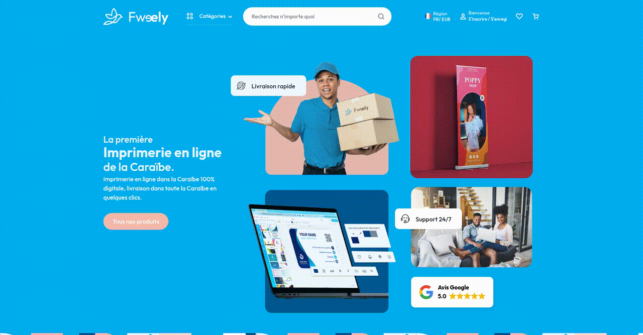 Enhancing the Ordering Experience for Caribbean Online Printing and Design - project preview