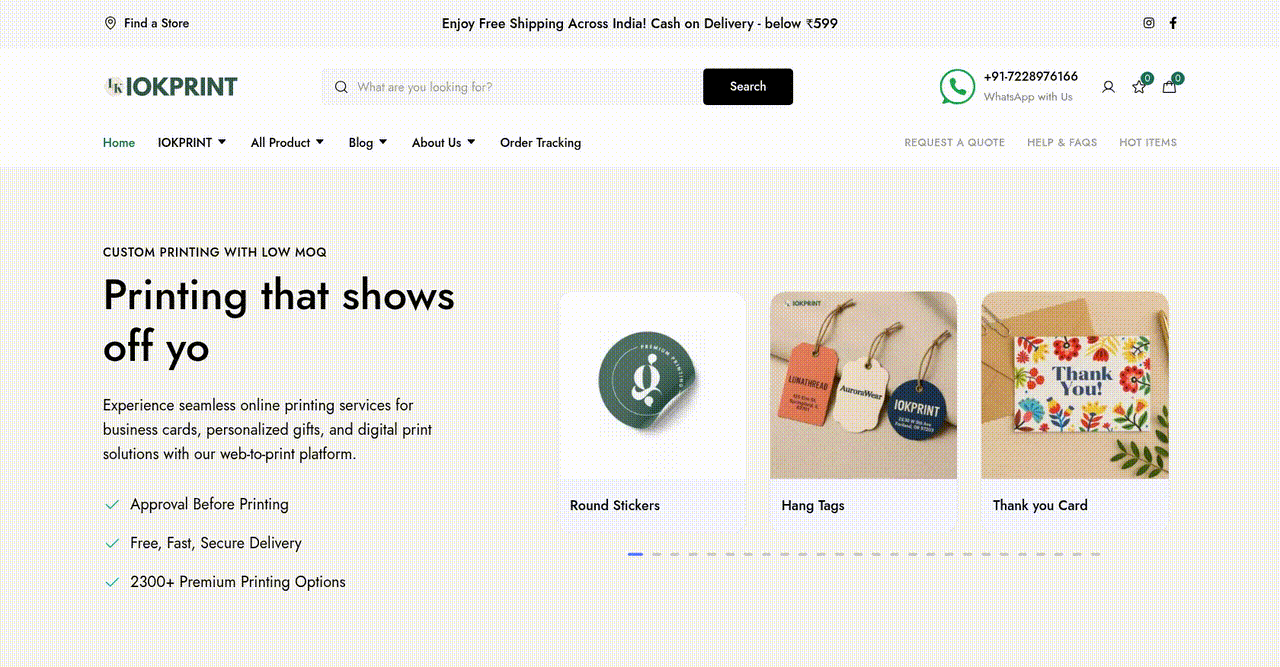 Optimizing Online Print Ordering and Portfolio Presence for a Print Company - project preview