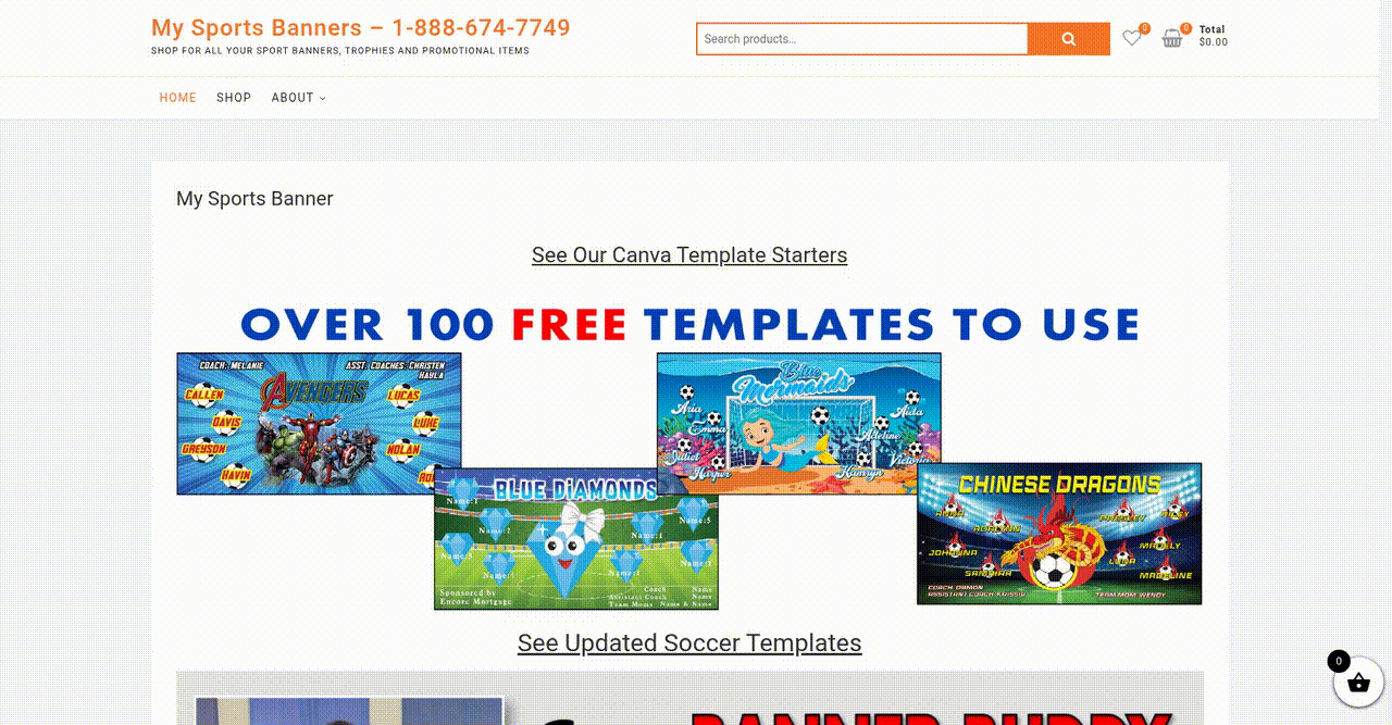 Streamlining Custom Product Ordering and Experience Improvement for a Sports Banner Business - project preview