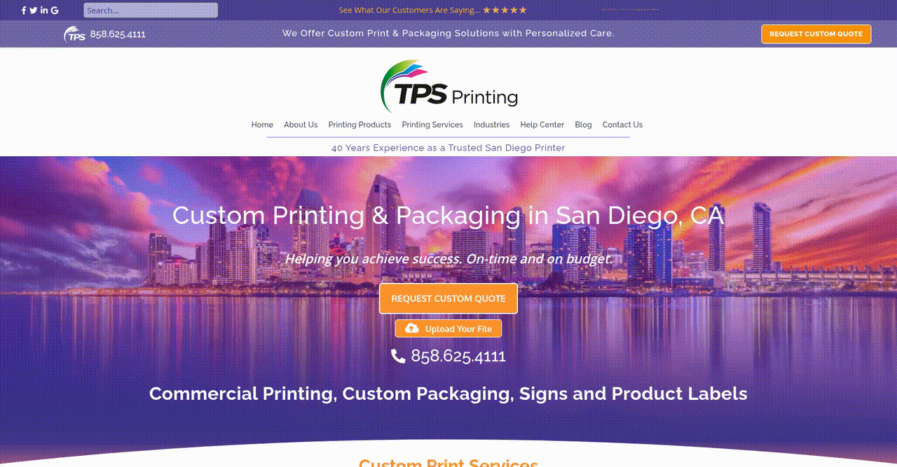 Enhancing the Online Ordering Experience for Custom Print Products - project preview