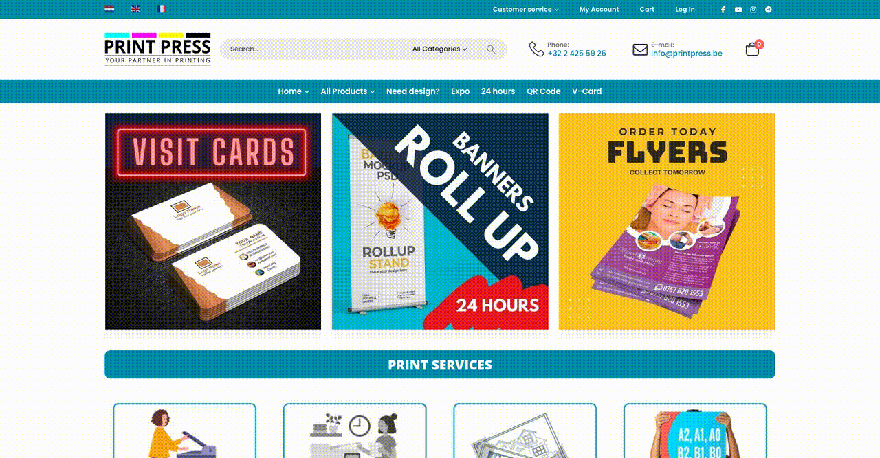 Enhancing the Online Ordering Experience for Print Services in Belgium - project preview