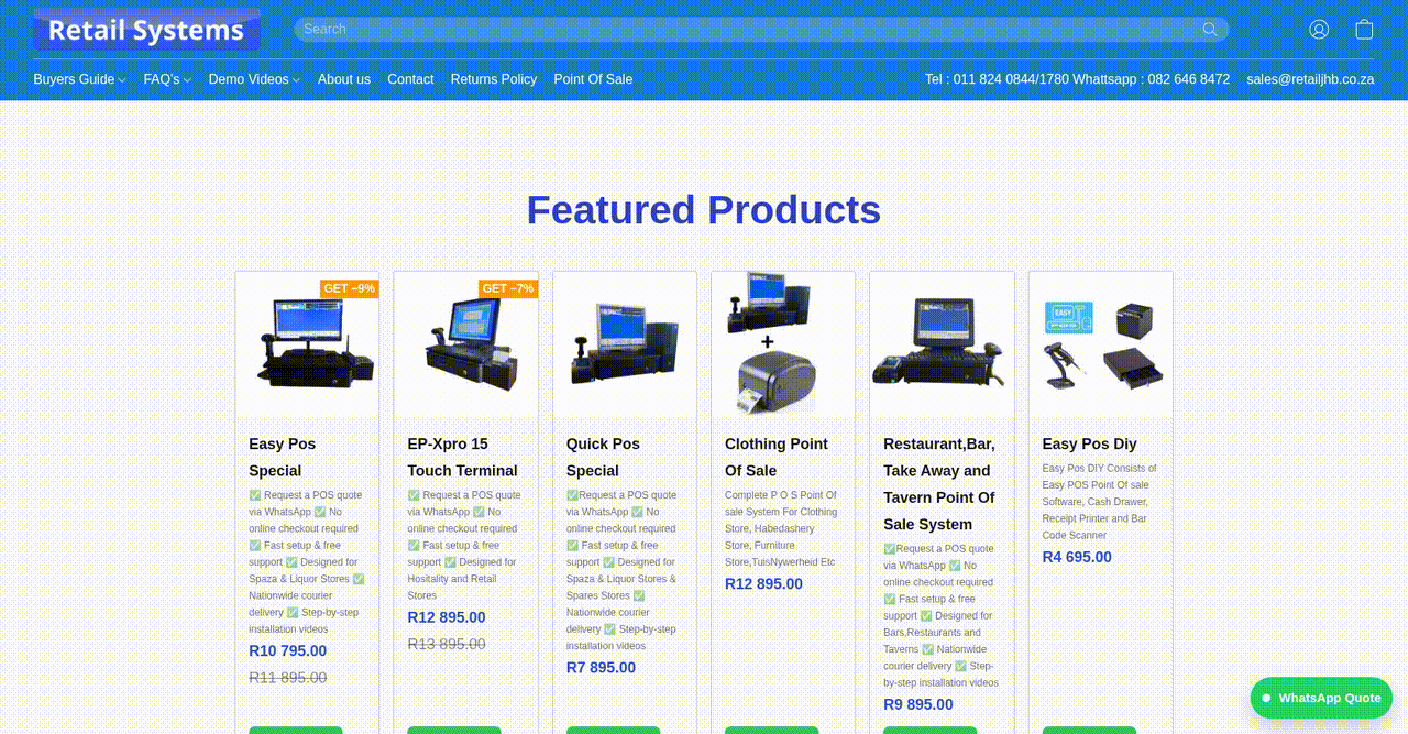 Business Enhancement of Retail Online Store for Improved Ordering and Service Discoverability - project preview