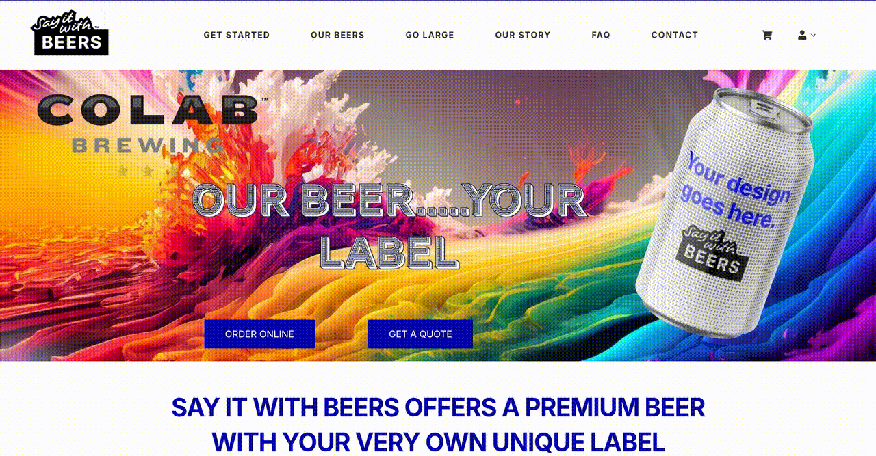 Streamlined Online Experience for Custom Beer Label Services - project preview