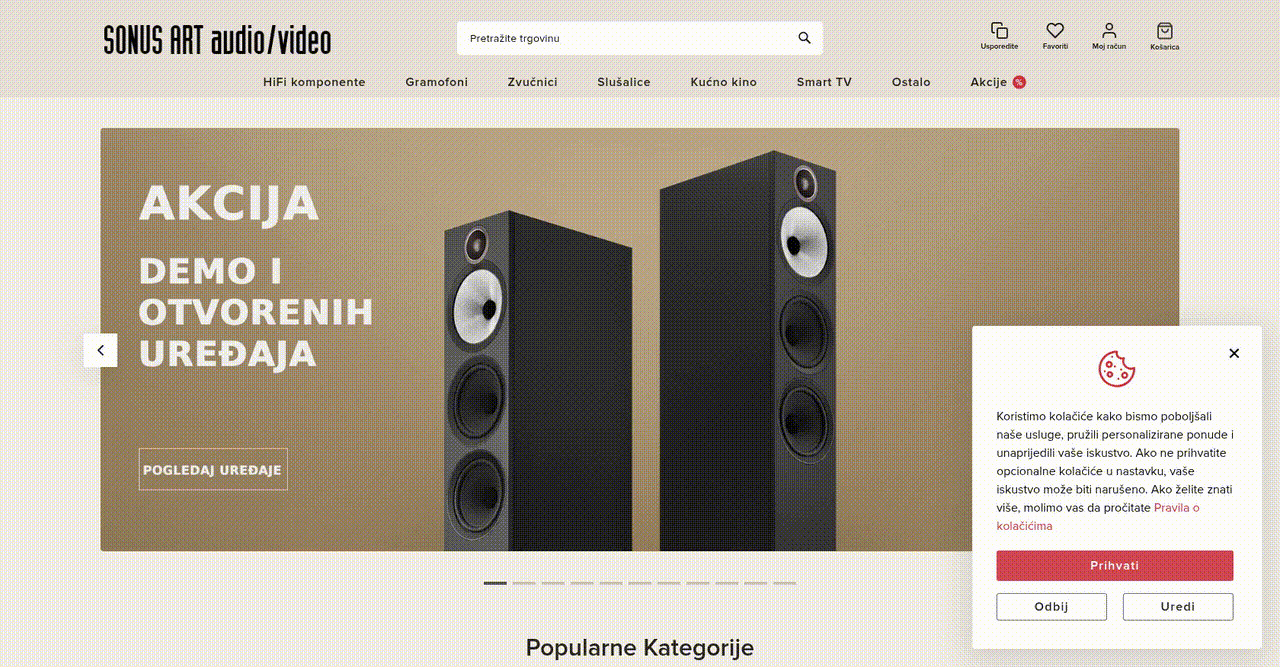Transforming Online Experience for a Leading Croatian Audio Visual Retailer - project preview