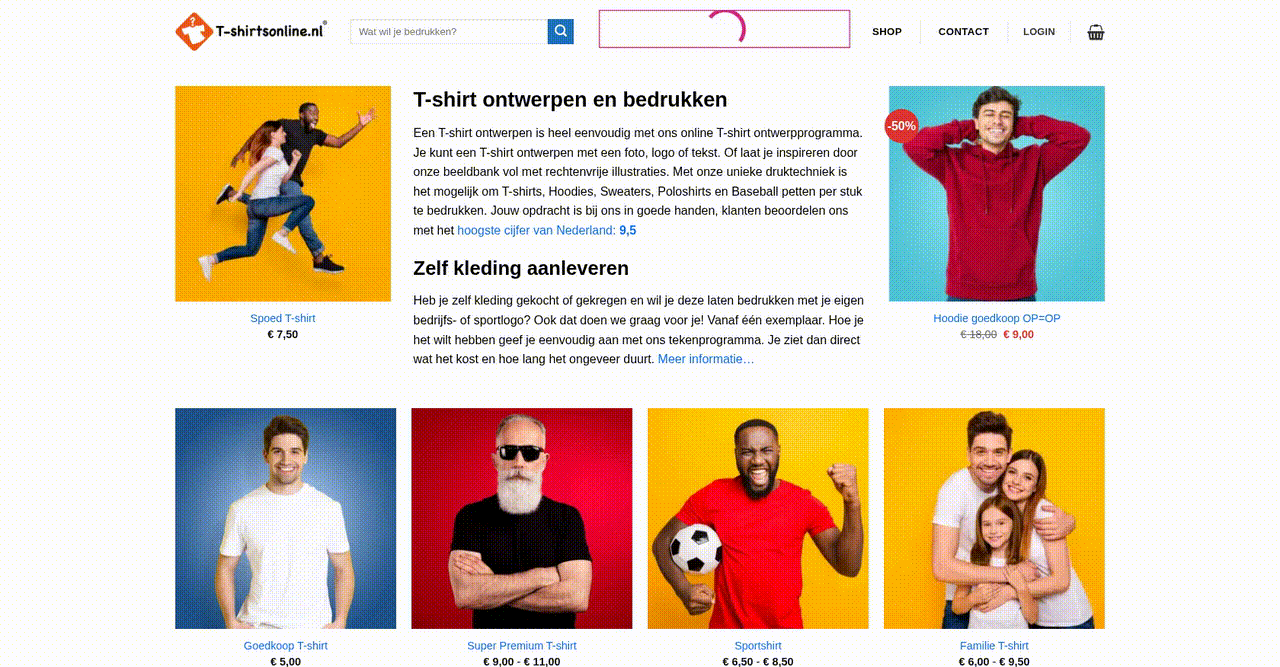 Enhancing Online Ordering Experience for Custom Merchandise Services - project preview