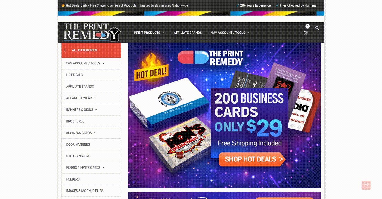 Streamlined Ordering and Catalog Structure for Custom Print Services - project preview