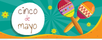 Set of cinco mayo banners with traditional mexican elements 2 — front side, editable banner design template for print-on-demand
