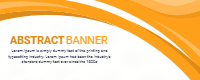Abstract wave banners 2 — front side, editable banner design template for print-on-demand