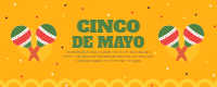 Set of cinco mayo banners with mexican elements 1 — front side, editable banner design template for print-on-demand