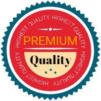 Vintage Premium Quality Color Badges 1 — front side, editable badge design template for print-on-demand