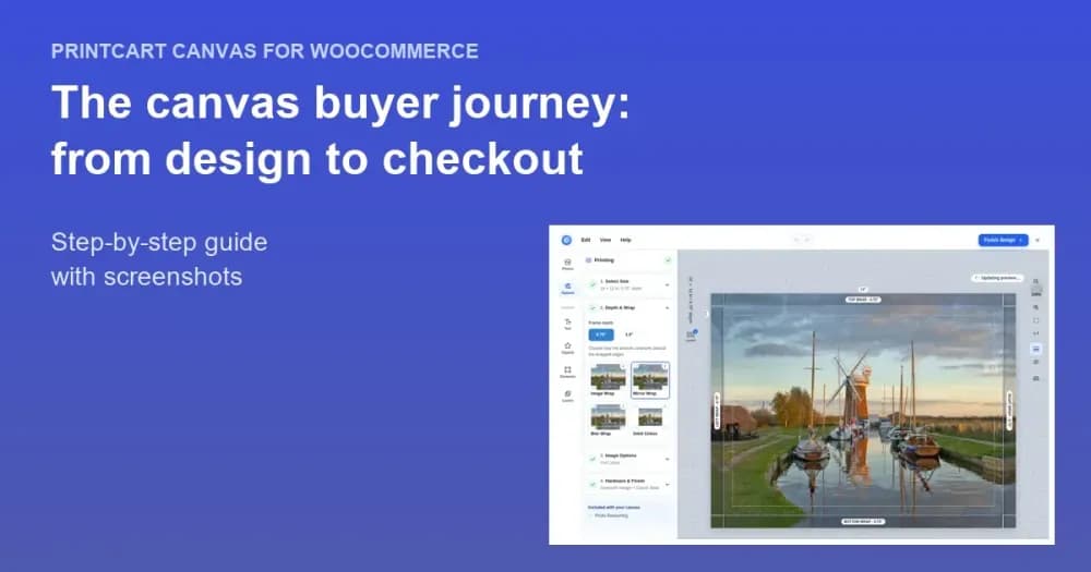 Cover: The Canvas Print Buyer Journey: From Design to Checkout