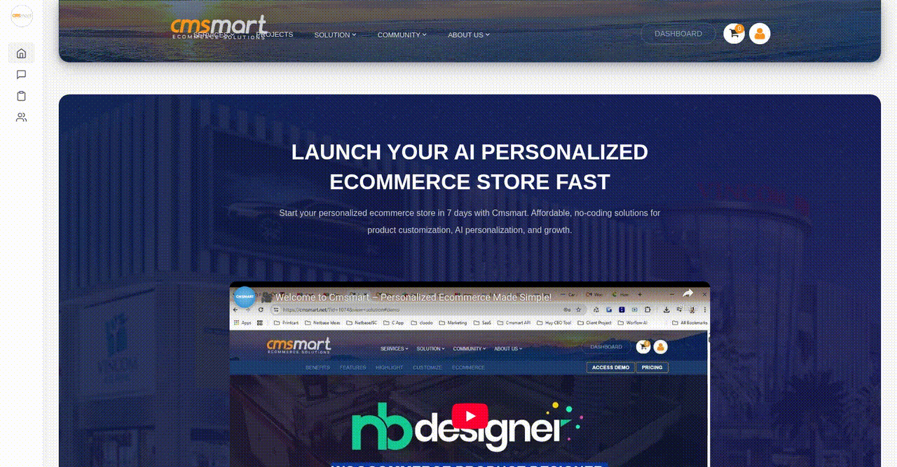 Transforming the Custom Ordering Journey for Enhanced User Engagement - project preview