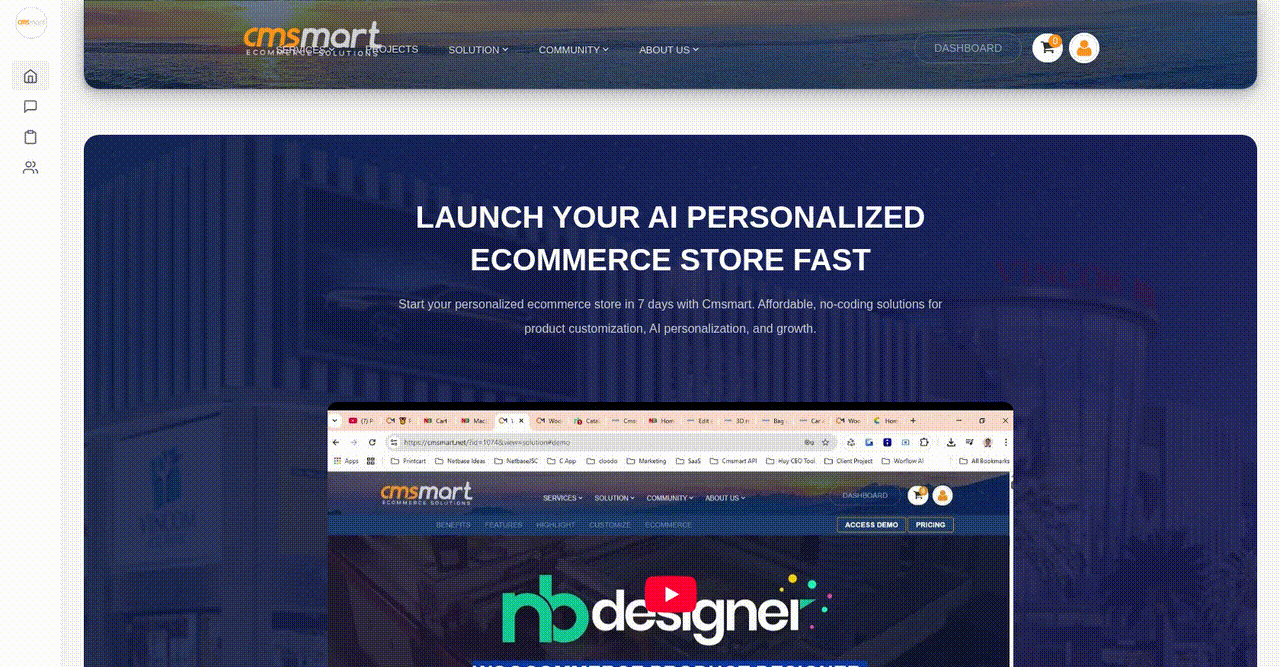 Streamlining the Ordering Experience for Custom Apparel Delivery - project preview