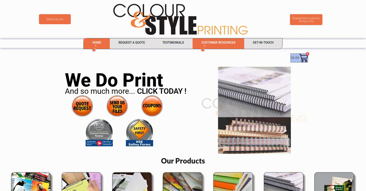 Streamlining Online Ordering and Service Discovery for a Commercial Printing Company - project preview