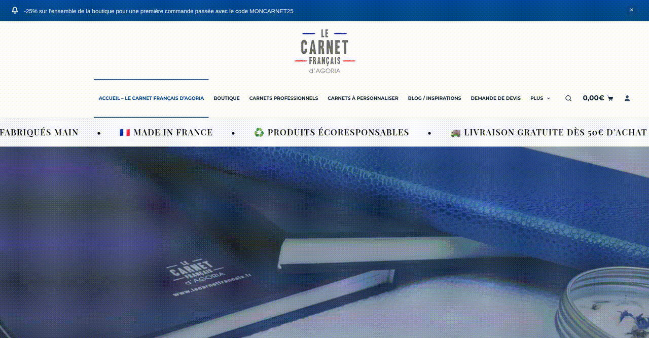 Optimized Online Ordering and Customization for Eco-Responsible Stationery Brand - project preview