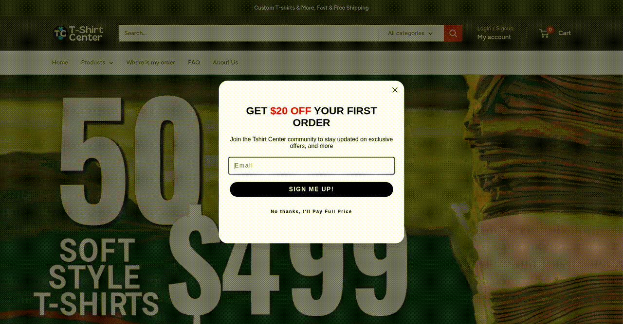 Enhanced User Experience for Custom Apparel Ordering and Design Services - project preview