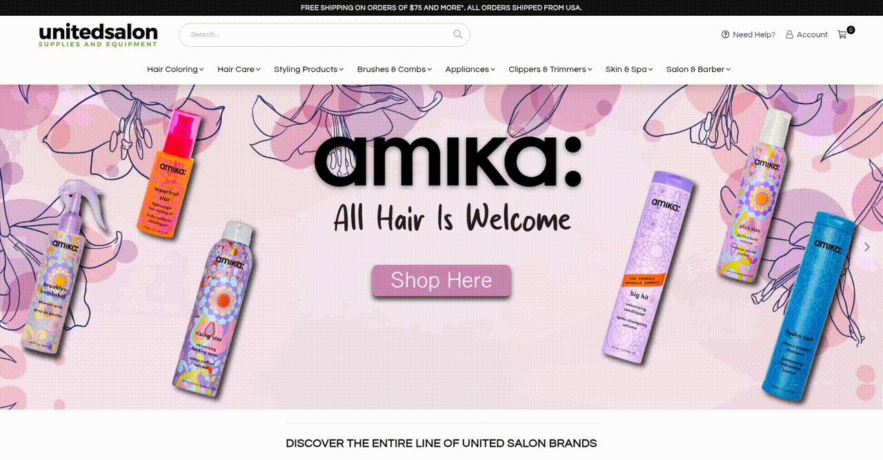 Transforming the Salon Supply Experience through Effective Online Ordering - project preview