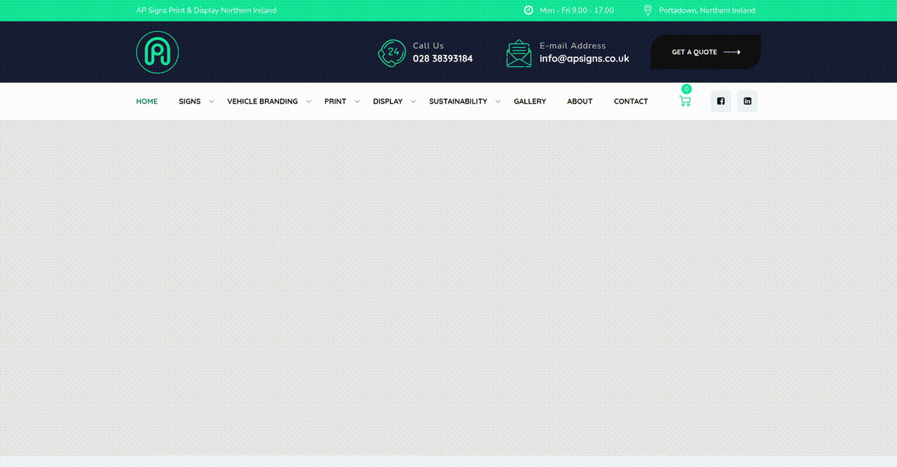 Enhancing Online Ordering for Signage and Print Services - project preview