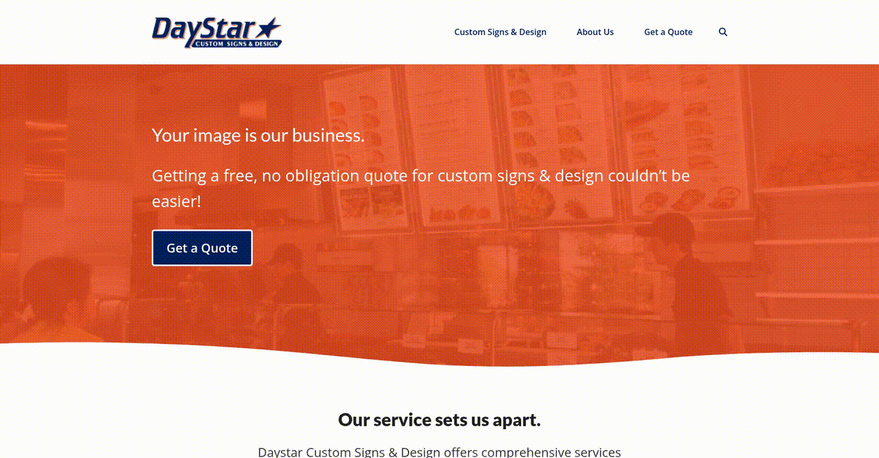 Enhancing Service Discovery and Ordering Experience for Custom Signage Company - project preview