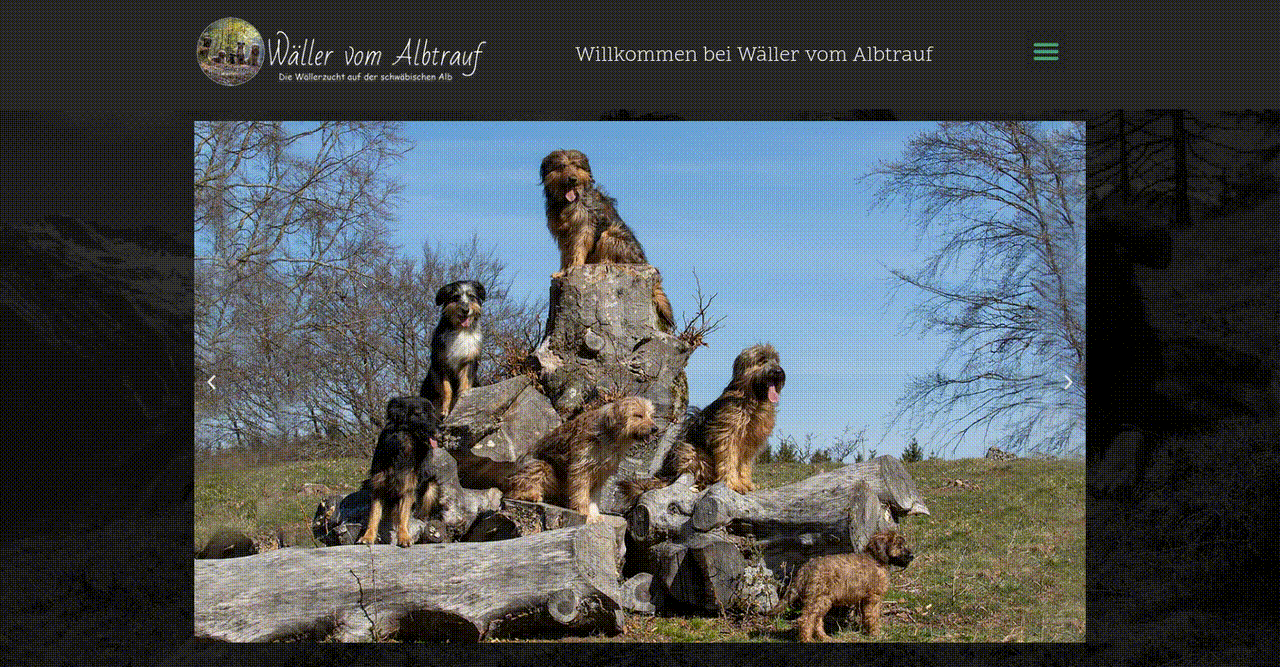 Advanced Online Ordering for the Wäller Vom Albtrauf Kennel - project preview